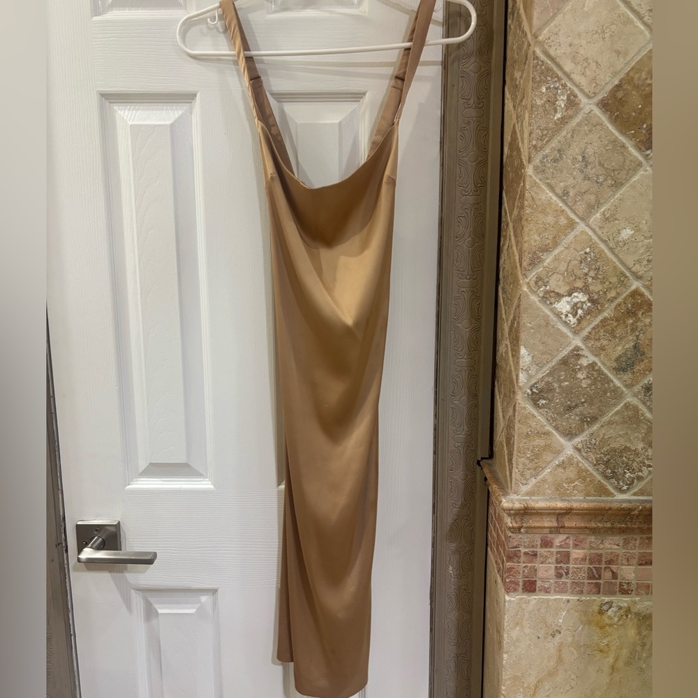 House of CB Tan Slip Dress